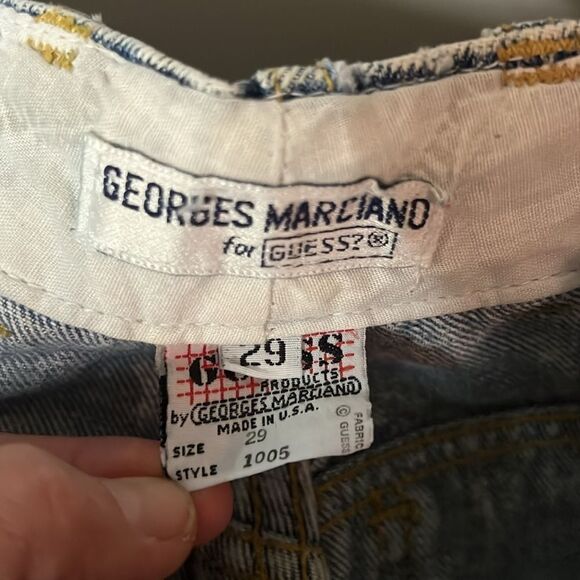 Vintage Button Fly High Waist Acid Wash Mom Jeans C16 - Picture 7 of 8